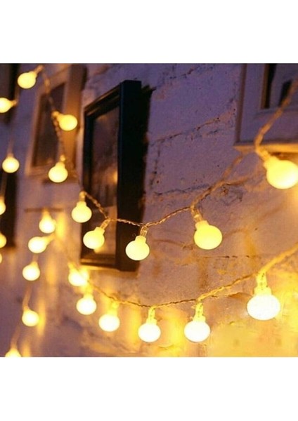 Yılbaşı Top LED Pilli Gün Işığı Dekor Lambası 3 Metre fırsatları