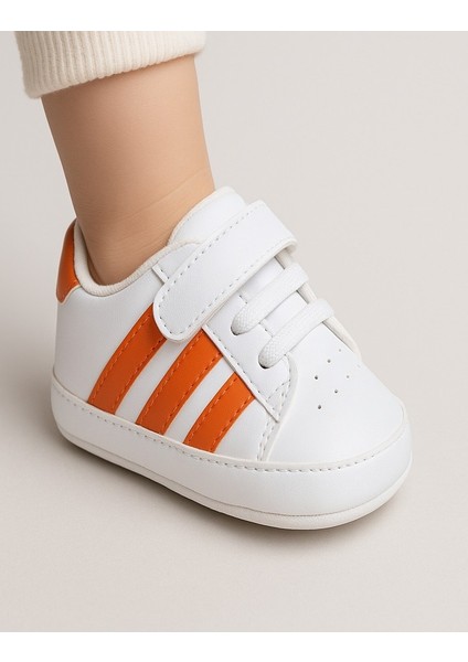 Cırt Cırtlı Çizgili Ilk Adım Rahat Taban Ayakkabı