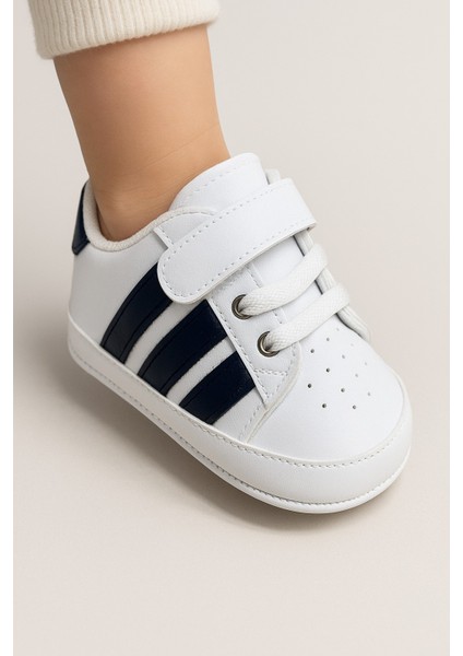 Cırt Cırtlı Çizgili Ilk Adım Rahat Taban Ayakkabı