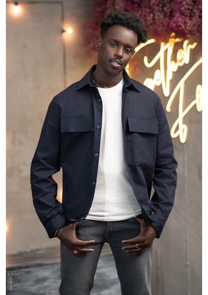 Oversize Çift Kapak Cepli Ince Kanvas Kumaş Astarsız Gömlek modelleri