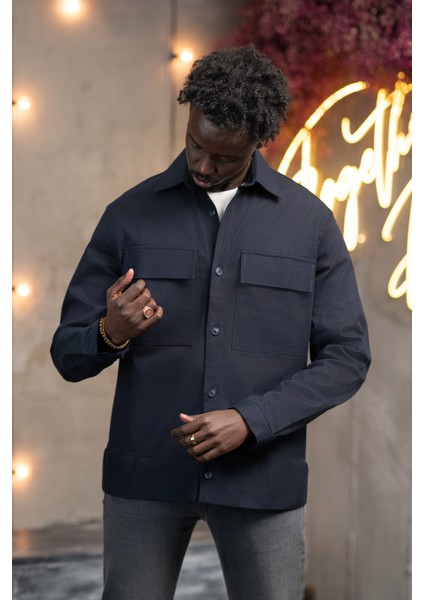 Oversize Çift Kapak Cepli Ince Kanvas Kumaş Astarsız Gömlek indirimleri