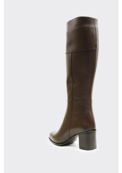 Hakiki Deri Fermuarlı Kadın Çizme modelleri