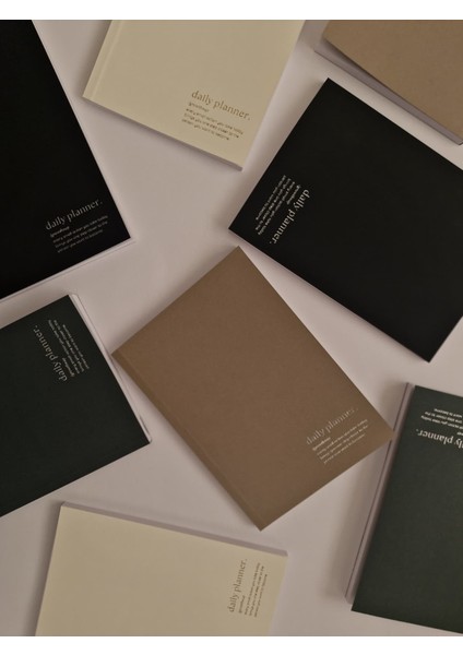 Daily Planner - A5 Süresiz Aylık, Haftalık ve Günlük Planlayıcı -Yeşil fırsatları