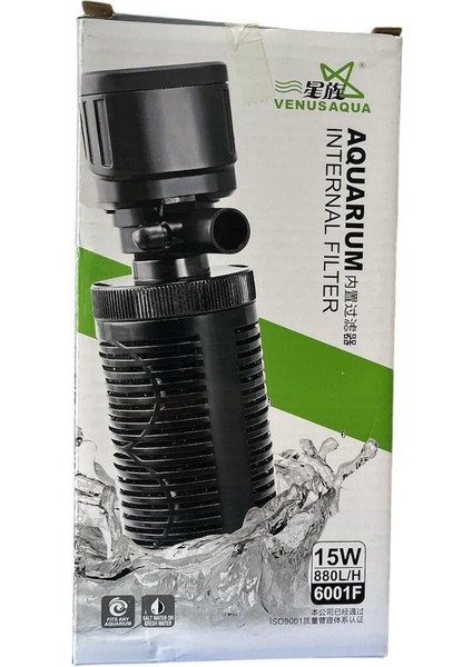VS6001F Akvaryum Iç Filtre 880L/H 15W