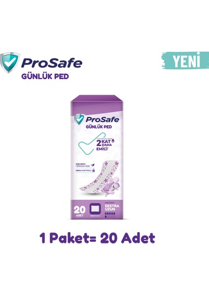 Günlük Ped Extra Uzun 20'li