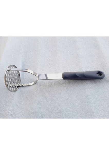 Paslanmaz Çelik Patates Ezme Püre Yapma Aleti 29 cm Metal Saplı Patates Ezici