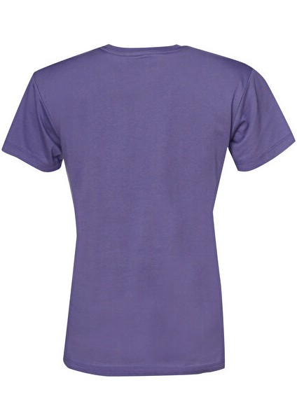 T-Te Elemental Logo Cotton Tee Kadın Günlük Tişört 912016-9963 Mor fiyatları