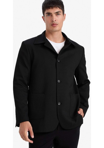 Regular Fit Polo Yaka Blazer Ceket G3832AX25WN