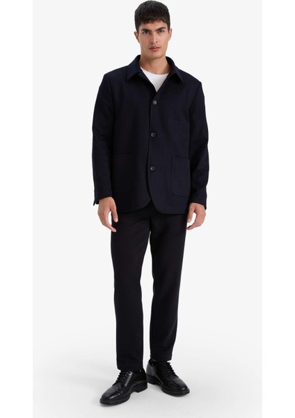 Regular Fit Polo Yaka Blazer Ceket G3832AX25WN