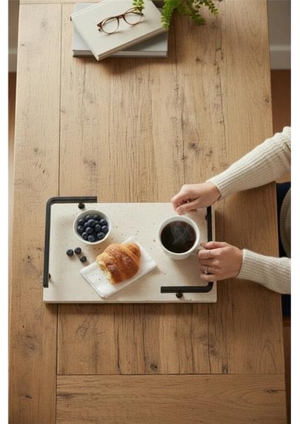 Traverten Siyah L Dizayn 30X20 cm Tepsi fiyatları