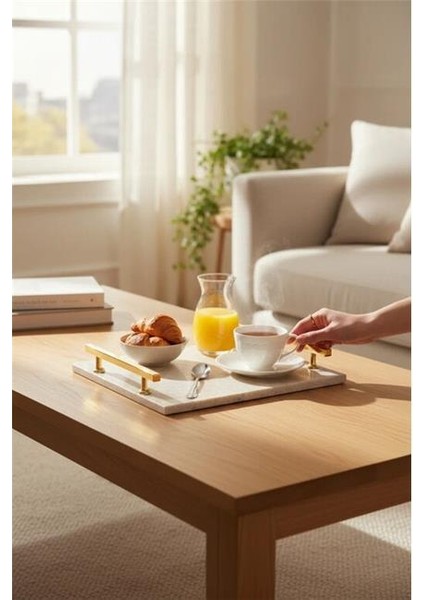 Traverten Altın Florya 30X20 cm Tepsi fiyatları