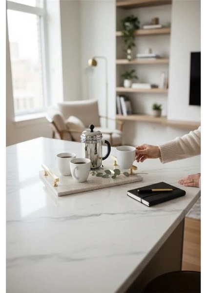 Traverten Altın Florya 30X20 cm Tepsi fırsatları