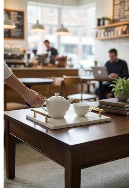 Traverten Altın Florya 30X20 cm Tepsi indirimleri