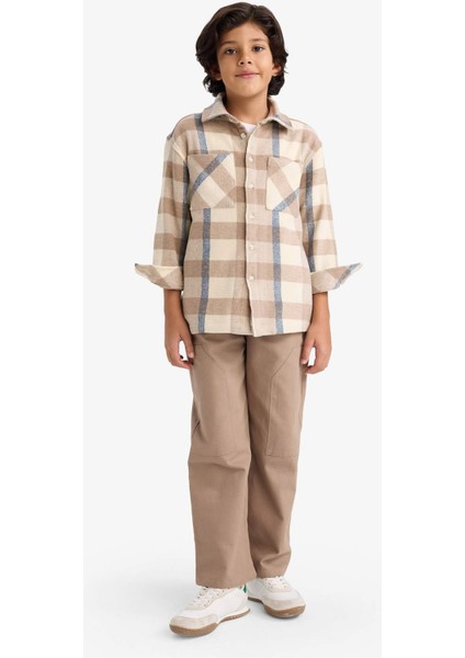 Erkek Çocuk 2'li Takım Kareli Gömlek Pantolon G4678A825WN