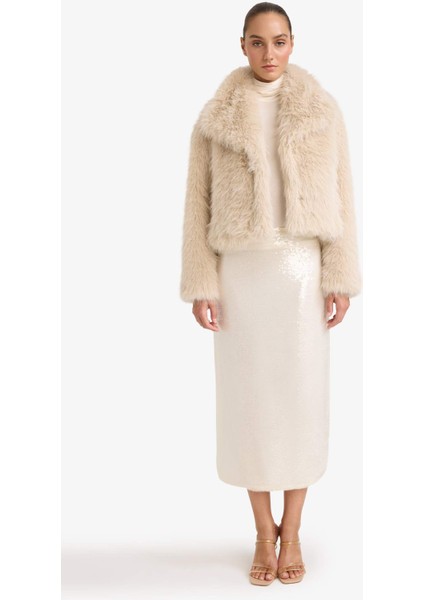 A Kesim Normal Bel Payetli Kumaş Etek G4363AX25AU