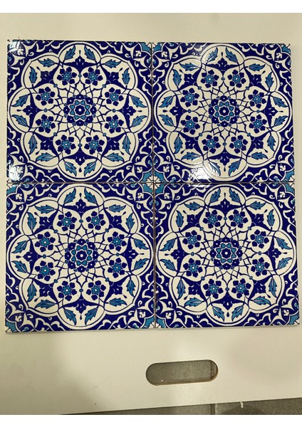 20x20 Cm Ac 92 Osmanlı Mavi Beyaz Kütahya Çini Karo indirimleri