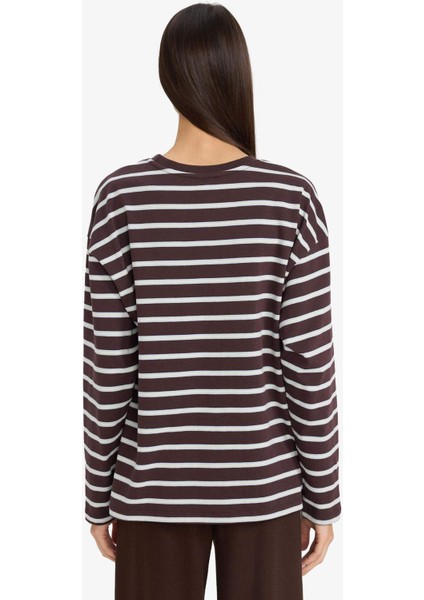 Loose Fit Bisiklet Yaka Sweatshirt F7758AX25AU