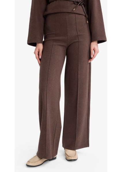 Wide Leg Düz Paça Pantolon