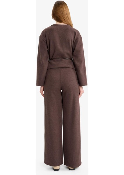Wide Leg Düz Paça Pantolon