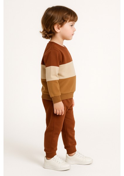 Ayıcık Desenli Çocuk Ikili Takım Kahverengi - 3 Yaş modelleri