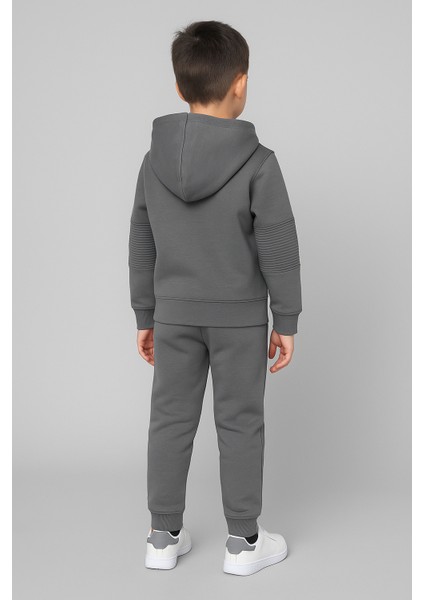 Gri 2 Iplik Penye Kapşonlu Çocuk Ikili Takım Gri - 5 Yaş modelleri