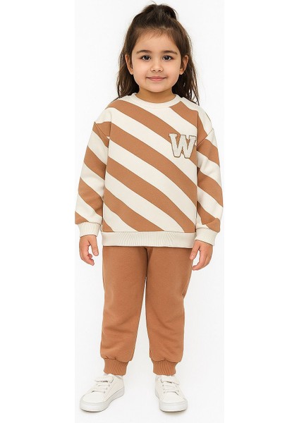 Wow Çocuk (W) Nakışlı Ikili Takım Kahverengi - 6 Yaş fırsatları