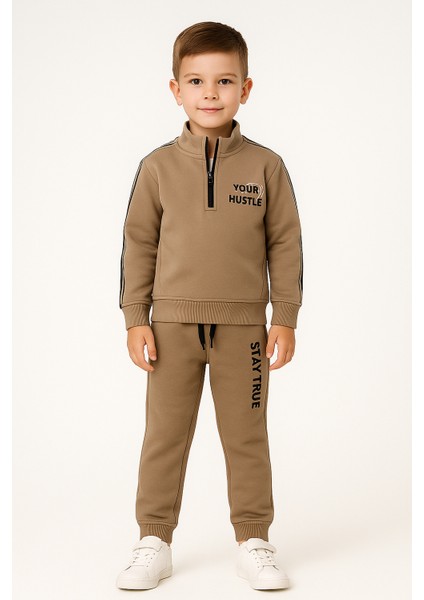 Yarım Fermuar Çocuk Ikili Takım 10 Yaş