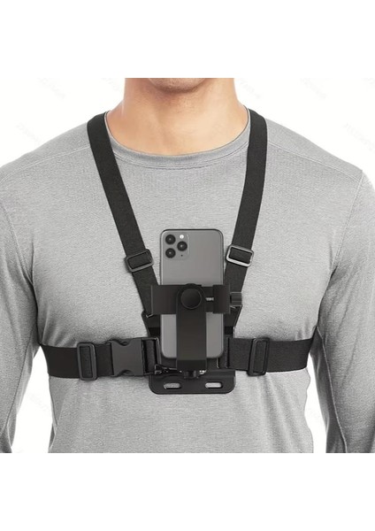 CR09 Göğüs Kemeri Telefon Tutucu Vlog/pov Tüm Aksiyon Kameraları ile Uyumlu