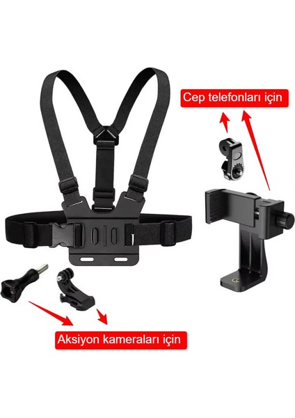 CR09 Göğüs Kemeri Telefon Tutucu Vlog/pov Tüm Aksiyon Kameraları ile Uyumlu fiyatları