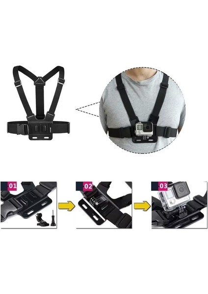 CR09 Göğüs Kemeri Telefon Tutucu Vlog/pov Tüm Aksiyon Kameraları ile Uyumlu