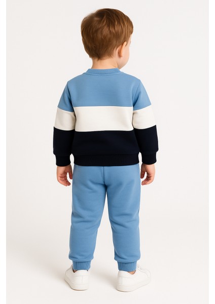 Ayıcık Desenli Çocuk Ikili Takım Mavi - 3 Yaş fiyatları