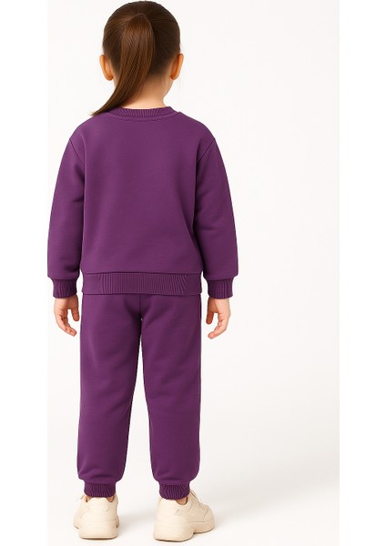 Tavşan Desenli Çocuk Ikili Takım Mor - 2 Yaş modelleri