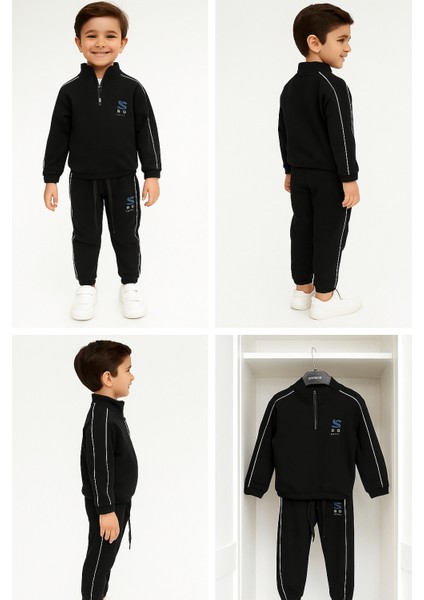 Oysho Siyah Yarım Fermuar Çocuk Üçlü Takım 6 Yaş fırsatları