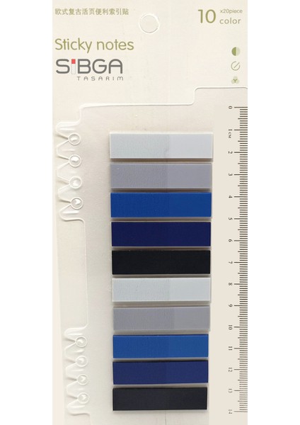 Şeffaf Renkli Postit Post-It Post It. Kitap Ayracı Ayraç Postit Sticker Not Kağıdı 200 Yaprak