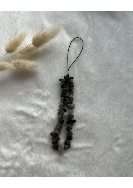 Labradorit Taşı Charm El Yapımı