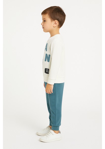 Harf Baskılı Çocuk Ikili Takım Yeşil - 2 Yaş modelleri