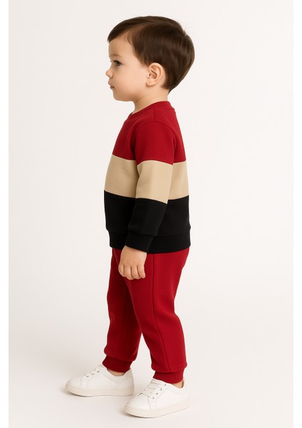 Ayıcık Desenli Çocuk Ikili Takım Kırmızı - 1 Yaş fiyatları