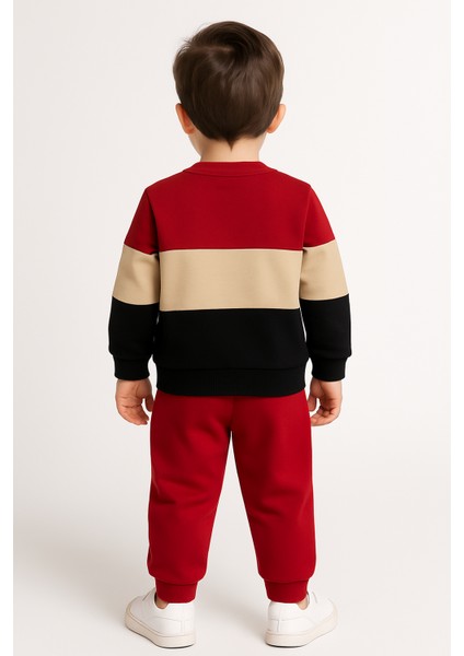 Ayıcık Desenli Çocuk Ikili Takım Kırmızı - 1 Yaş fırsatları