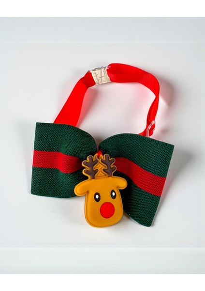 Royal Rudolph Premium Yılbaşı Köpek Papyonu | Limited Edition Luxe Aksesuar | Orta & Büyük Irklar Için fırsatları