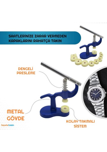 Saat Arka Kapak Kapatma Saat Pres Seti 12 Kalıplı Metal Gövde modelleri
