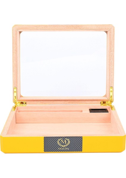 Myon Camlı Mini Humidor Puro Kutusu Sarı 20's fiyatları