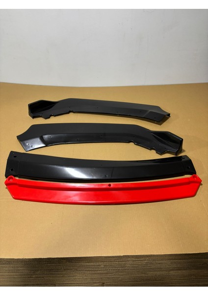 Universal Kırmızı Ön Ek 4 Parça Dilli Lip Kırmızı Model