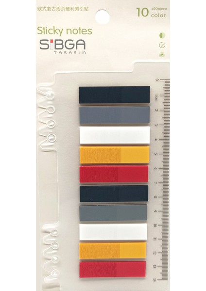 Şeffaf Renkli Postit Post-It Post It. Kitap Ayracı Ayraç Postit Sticker Not Kağıdı 200 Yaprak