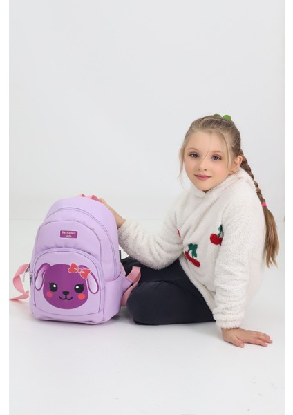 Mor Köpek Figürlü Anaokulu Çantası Ilkokul Öncesi Kreş Sırt Çantası fırsatları