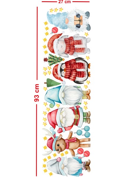 Yılbaşı Cam Sticker Penguen Tavşan Ev Cam Vitrin Için Yeni Yıl Çocuk Bebek Odası Sticker Seti fiyatları