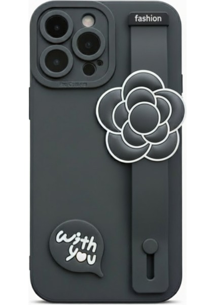 Iphone 15 Pro Max Uyumlu Kılıf Siyah Renk 3D Figürlü Darbe Emici Yumuşak Silikon Kapak modelleri