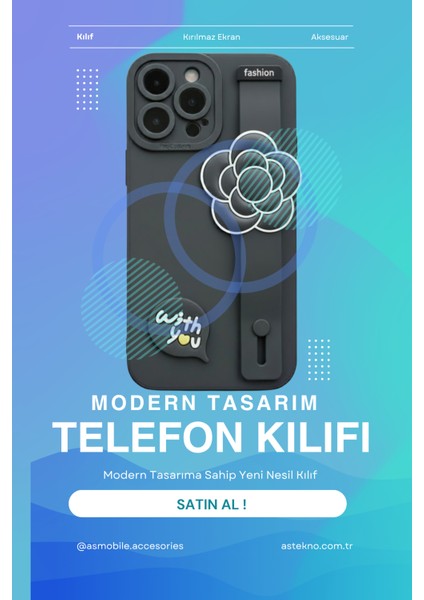 Iphone 15 Pro Max Uyumlu Kılıf Siyah Renk 3D Figürlü Darbe Emici Yumuşak Silikon Kapak fırsatları