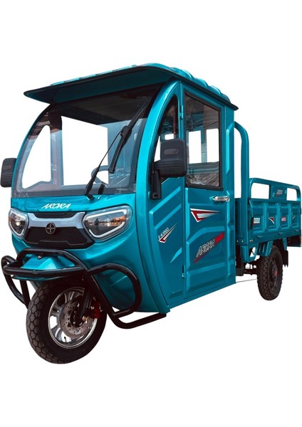 E-Kargo 3 Tekerli Kapalı Kabinli Kasalı Elektrikli Motosiklet Mavi modelleri