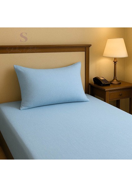 Keten Buldan Mavi Tek Kişilik Çarşaf + Yastık Kılıfı modelleri