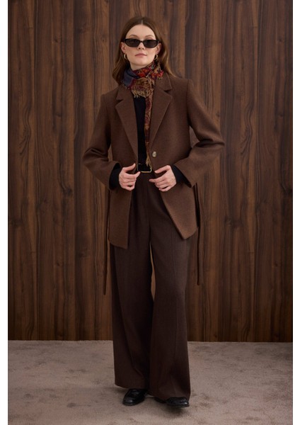 Blazer Kaşe Kaban Kahve fiyatları